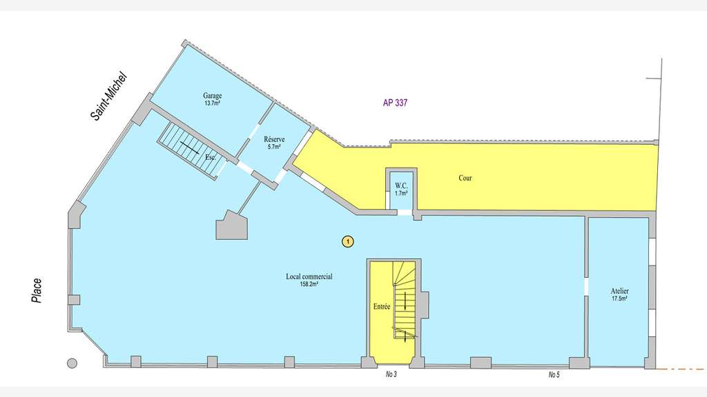A vendre murs 158m² à Saint Hilaire Du Harcouet