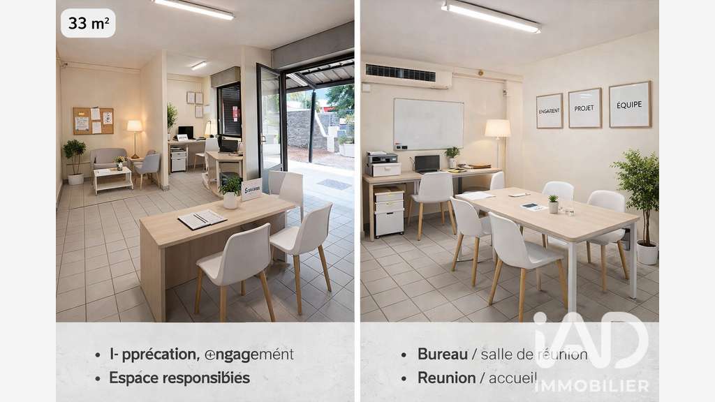Vente local commercial 34m² à Saint-Louis