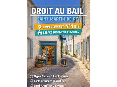 Cession droit au bail Locaux commerciaux - Boutiques à Saint-Martin-de-Ré