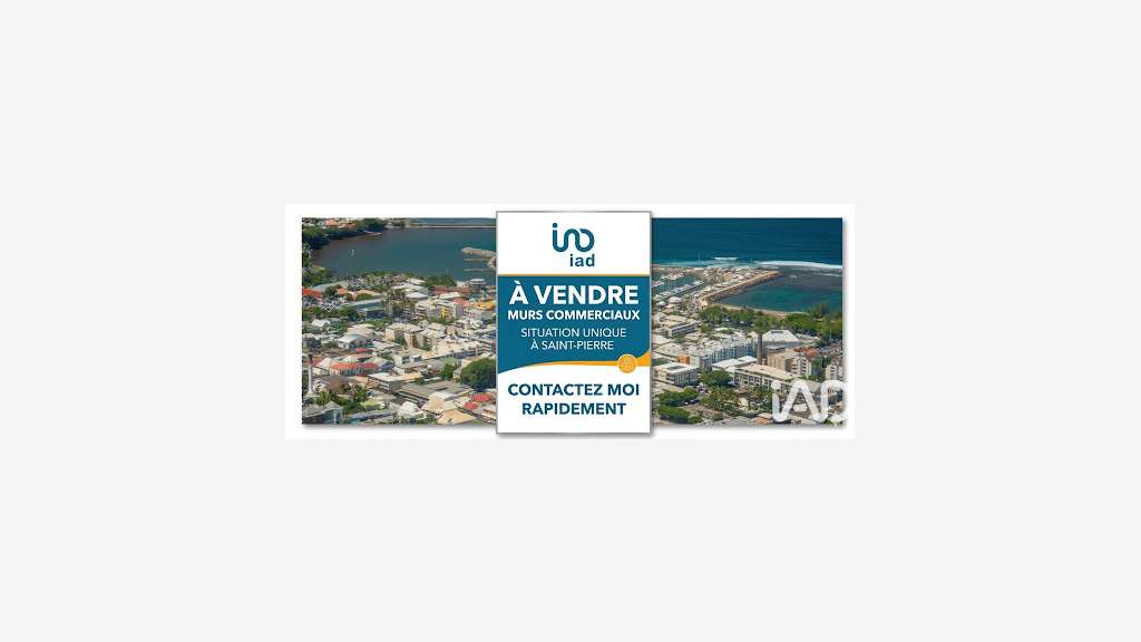 Vente murs commerciaux 125m² Saint-Pierre centre