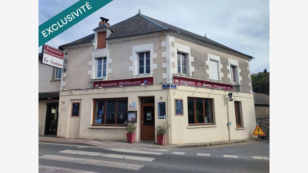 Vente murs commerce occupé + appart 380m² St Satur