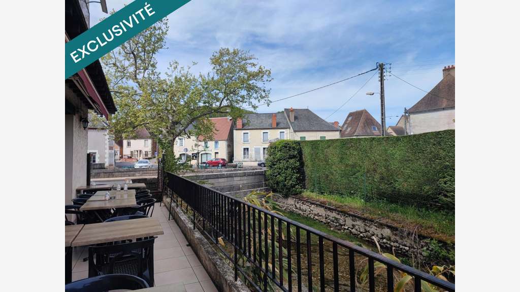 Vente murs commerce occupé + appart 380m² St Satur