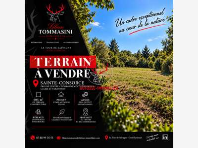Terrain constructible 605 m²