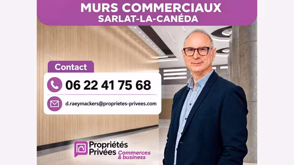 AV murs commerciaux loués 150m² Sarlat-la-Canéda