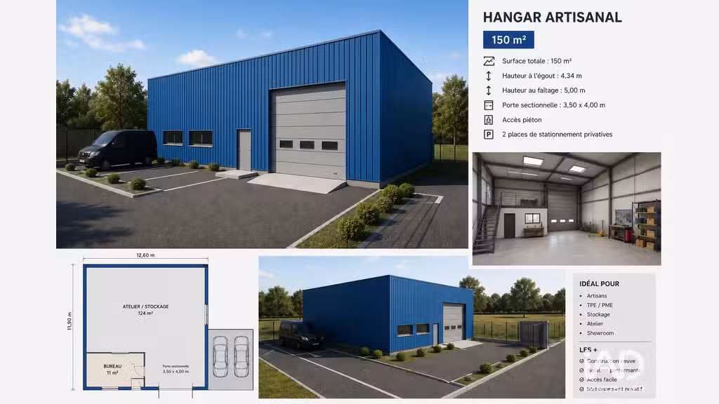 Vente Murs d'activité de 151m² en za à Thénac