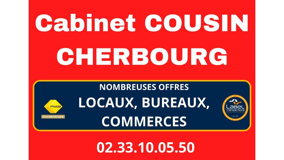 AV local commercial 1140m² à Tourlaville Cap Nord