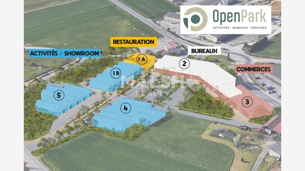 Locaux commerciaux neufs dès 161m² à Toussieu