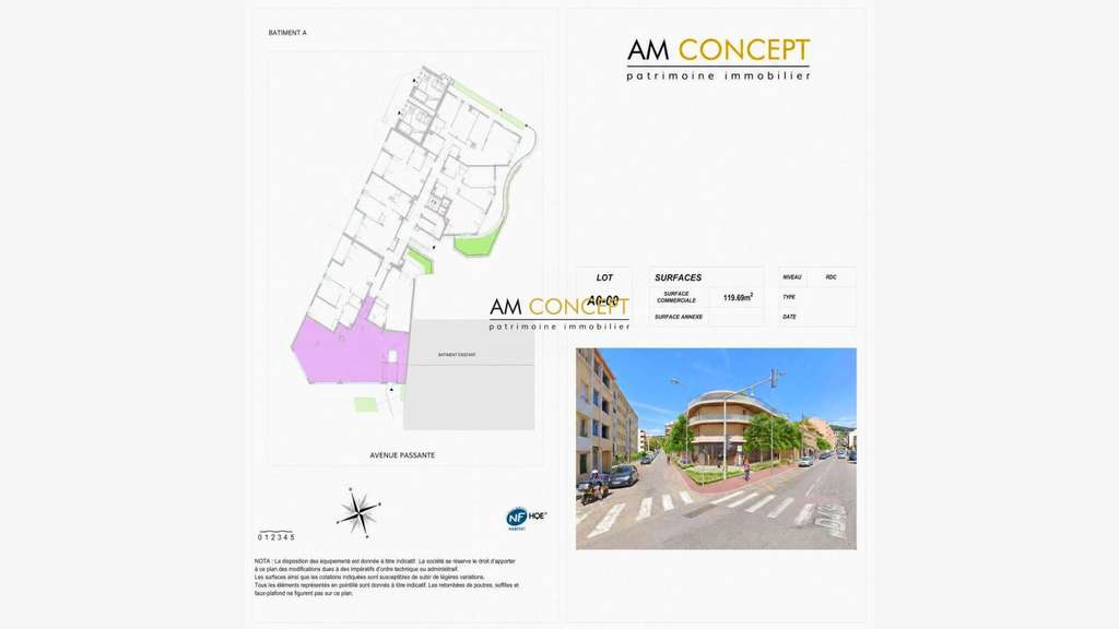 VEFA- Local commercial d'angle 119 m² -