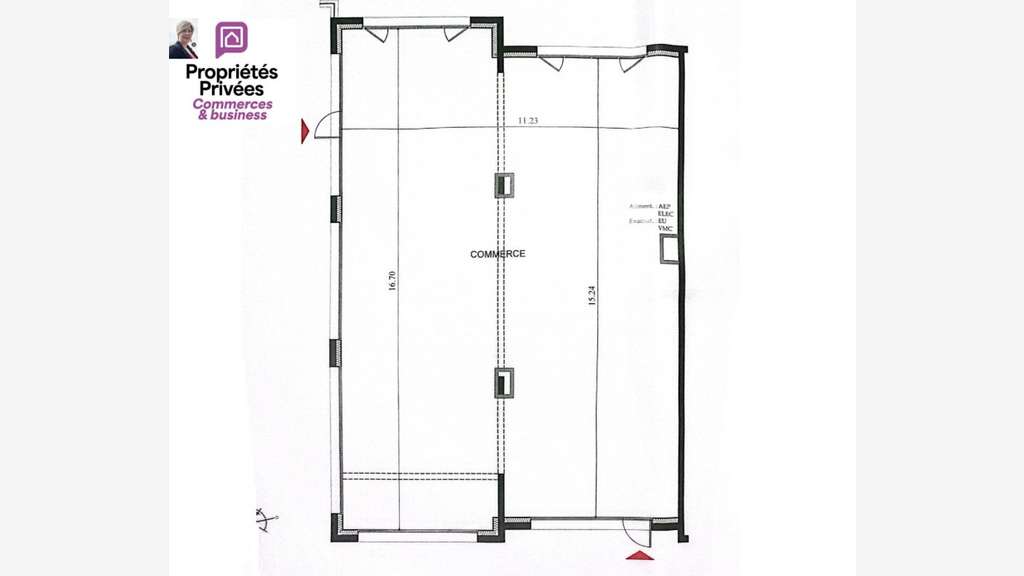 Vente local commercial 178m² à Dol de Bretagne