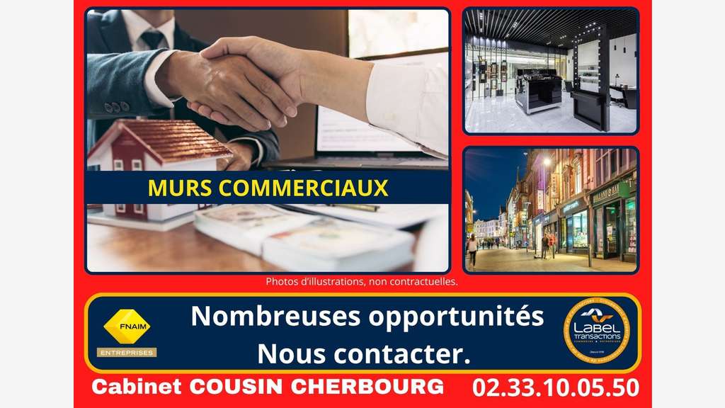 Vente murs commerciaux à La Haye du Puits centre