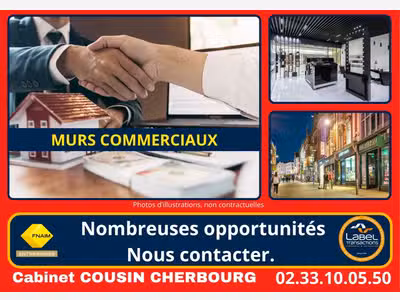 Vente murs commerciaux à La Haye du Puits centre