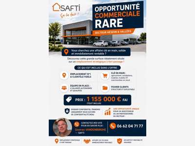 Vente murs et fonds clé en main à Hesdin