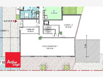 AV local commercial neuf 140m² Lucé agglo Chartres