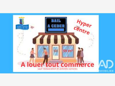 DAV local commercial 58m² à St-Gilles-Croix-de-Vie