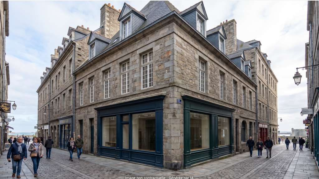 A vendre murs commerciaux d'angle  90m² à St Malo