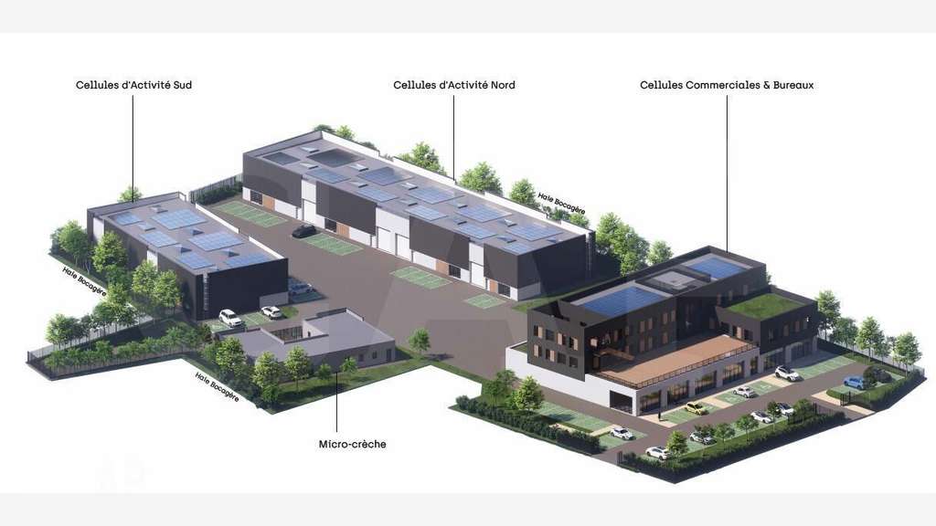 Vente cellule d'activité 400m² Route du Meuble
