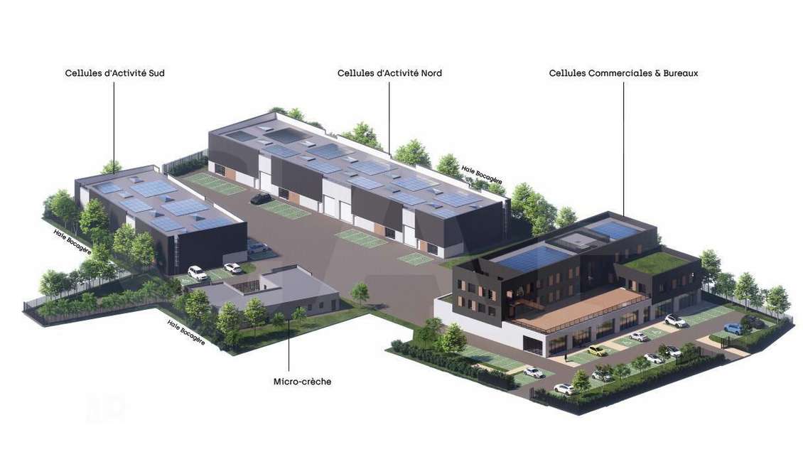 Vente cellule d'activité 400m² Route du Meuble