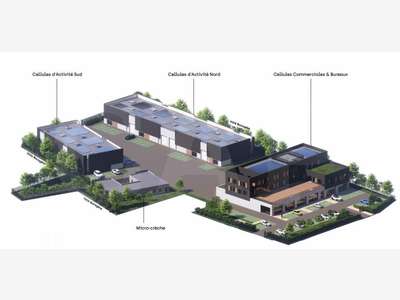 Vente cellule d'activité 400m² Route du Meuble