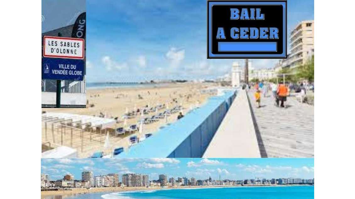 AV local 60m² aux Sables sur le Remblai face mer