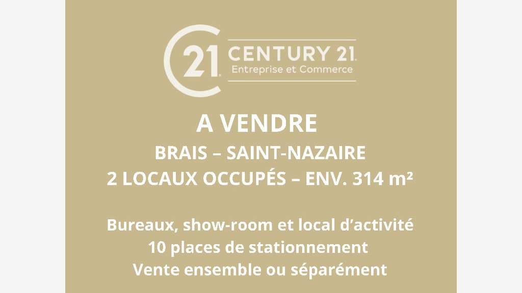 Vente locaux d'activité occupés Z.I. de Brais