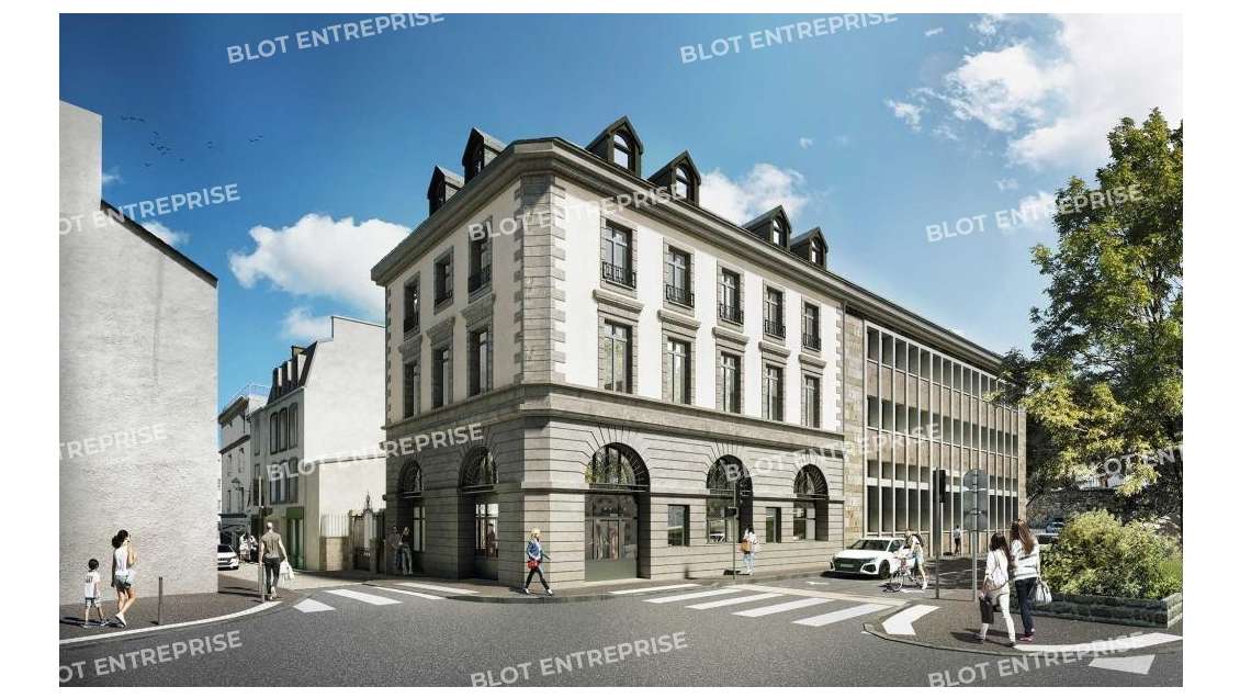 AV locaux tertiaires 220m² pied d'immeuble Quimper
