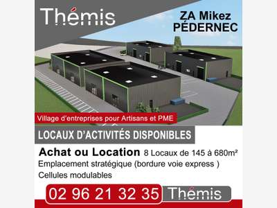 Achat/location locaux visibilité axe dir. Lannion