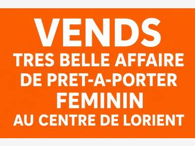 Vente local commercial 60m² empl premium Lorient