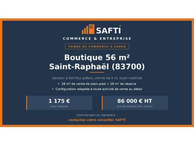 Vente Locaux commerciaux - Boutiques à Saint-Raphaël
