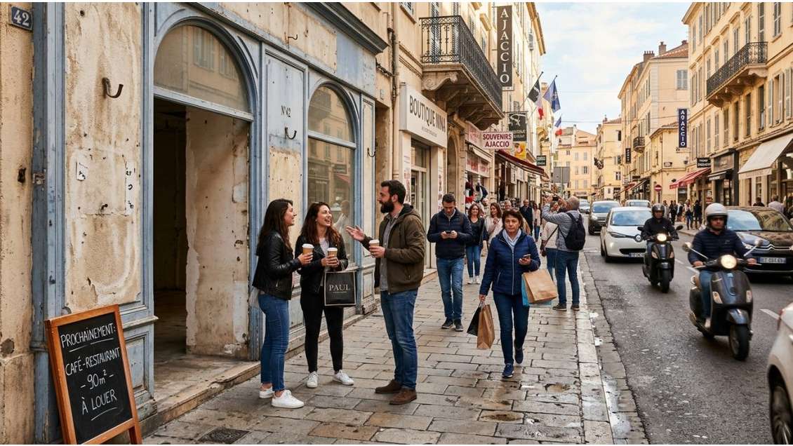 Vente murs commerciaux 90m² à Ajaccio centre ville