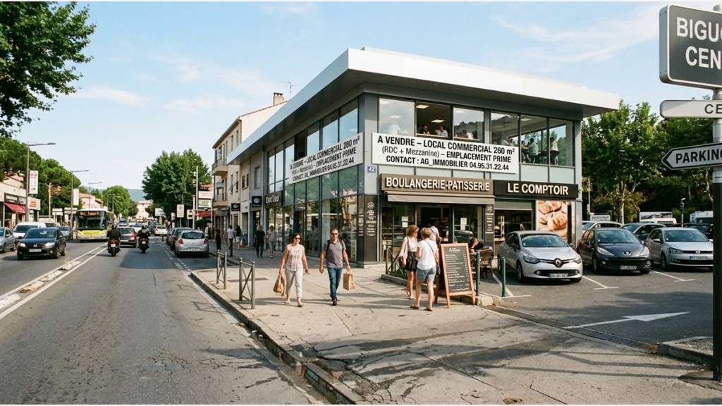 Vente murs commerciaux axe principal Biguglia