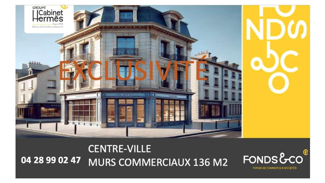 Vente murs commerciaux centre-ville Romans