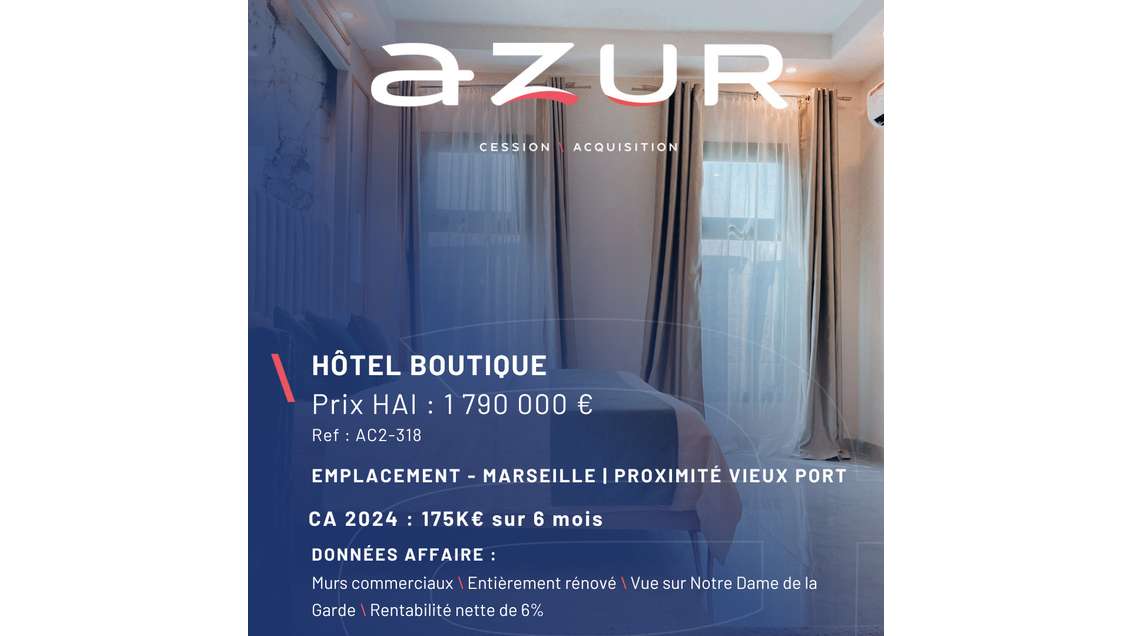 VENTE Murs commerciaux Hotel Marseille