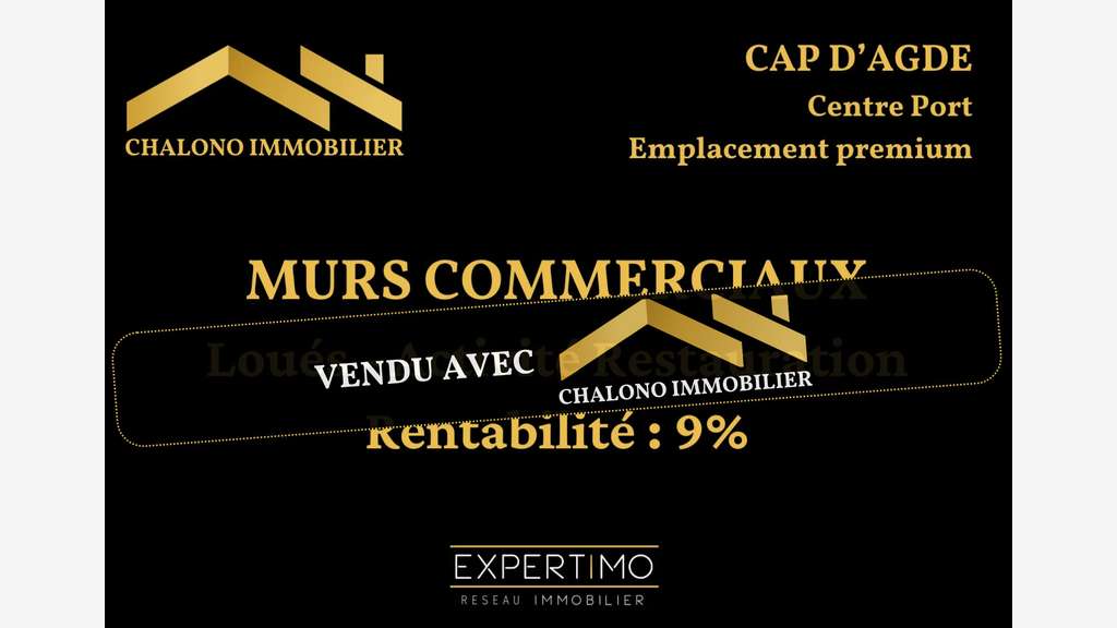 Murs commerciaux loués sur le port du Cap d'Agde