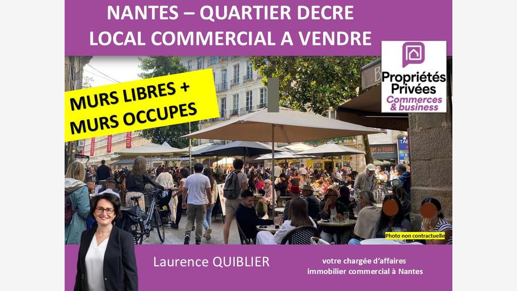 Vente murs commerciaux 56m² à Nantes Pilori Decré
