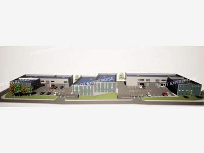Vend parc d'activités 250m² à St-Aubin-du-Cormier