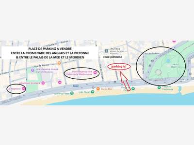 AV parking 25m² 6e sous-sol empl stratégique Nice