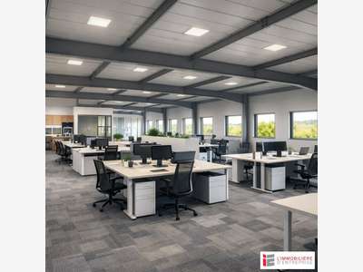 AV plateau de bureaux 394m² à Goven bord 4 voies