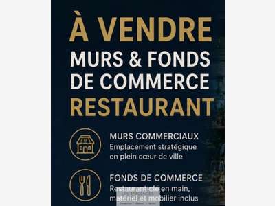 Vente murs + fonds restauration à Cogolin centre