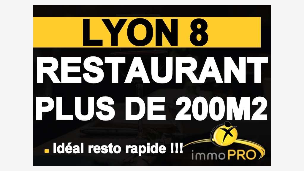Vente local de 200m² empl idéal à Lyon 69008