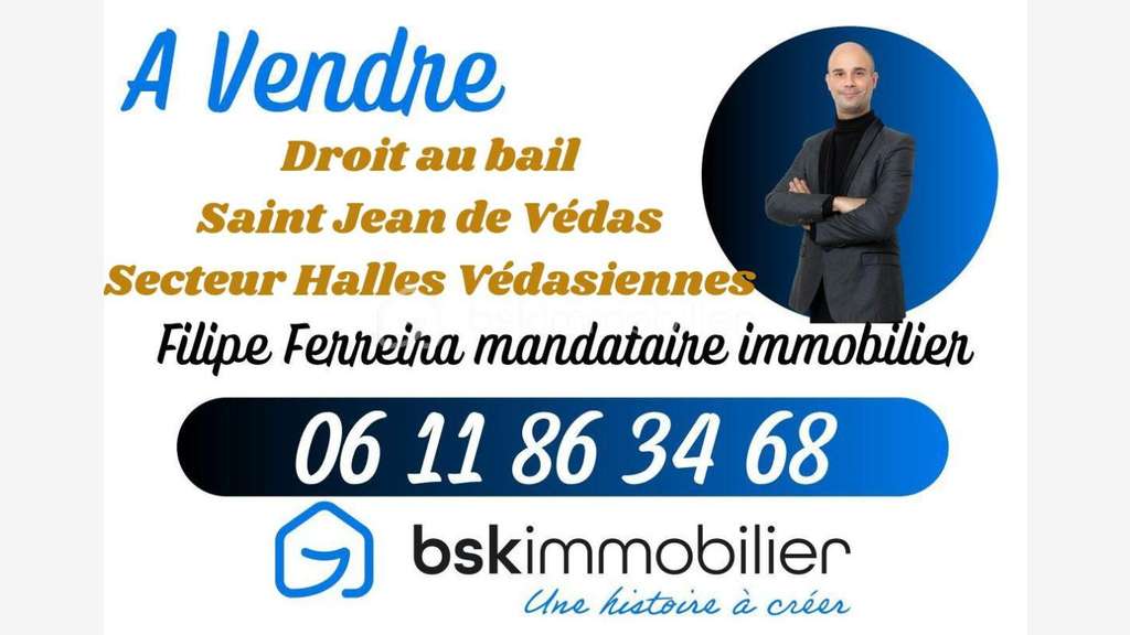Cède droit au bail de 60m² à Saint Jean De Vedas
