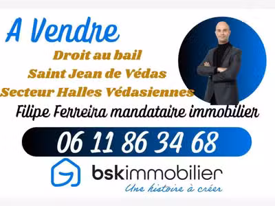 Cède droit au bail de 60m² à Saint Jean De Vedas