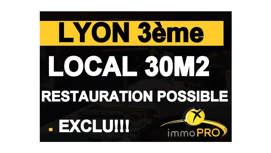 AV local 31m² refait à neuf à Lyon cours Lafayette