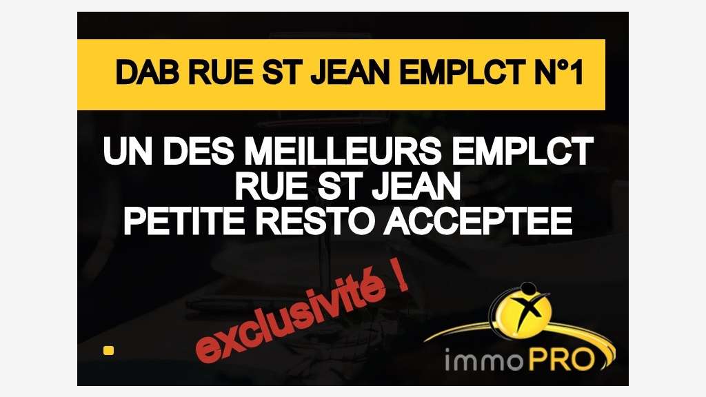 Vente local commercial de 100m² à Lyon rue St Jean