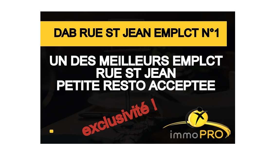 Vente local commercial de 100m² à Lyon rue St Jean