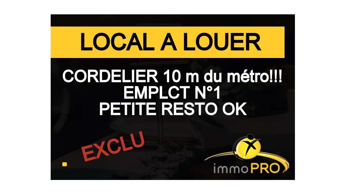 Local de 52m² à louer à Lyon proche République
