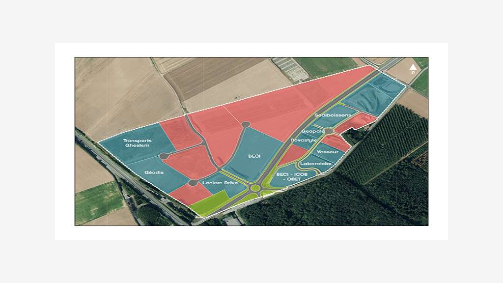 Vente terrain industriel à Leulinghem Lumbres