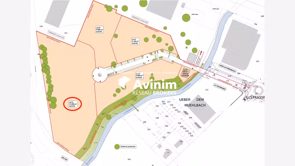 Terrain d'activités 15 280 m² Illzach