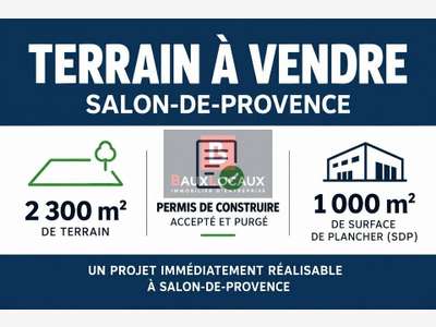 AV terrain 2300m² en zone ue1 à Salon de Provence
