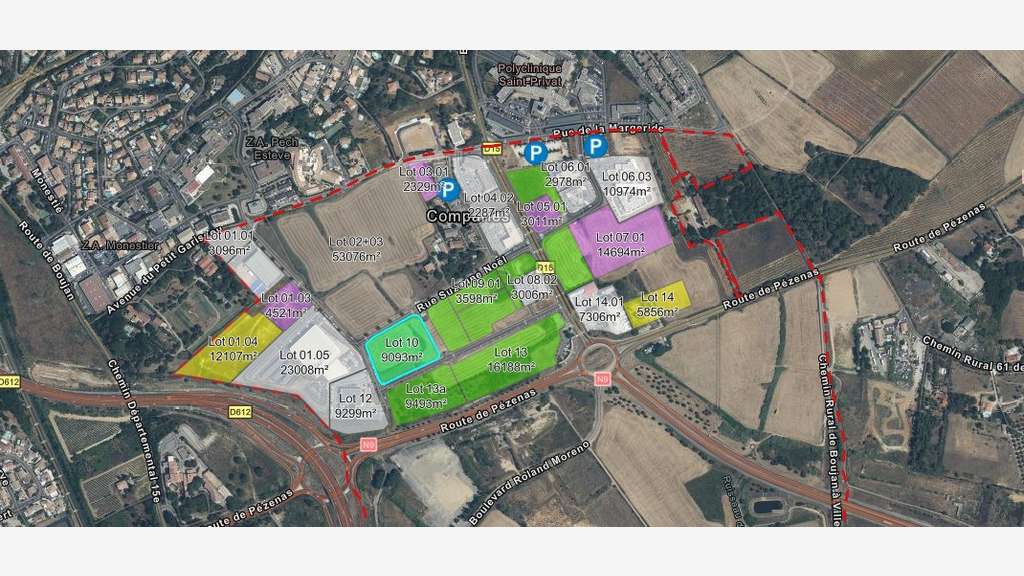 À vendre – Terrain industriel de 9 093 m² dans le 