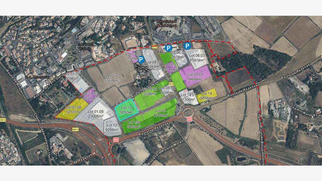 À vendre – Terrain industriel de 9 093 m² dans le 